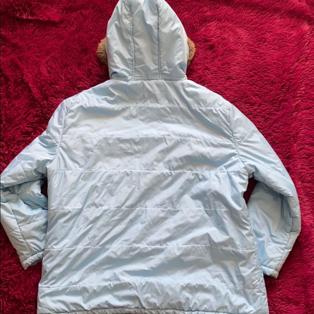 Sky Blue Parka puffer coat - Picture 11 of 14